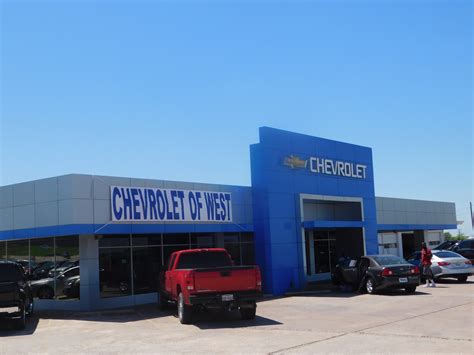Chevy of west - Chevrolet of West. 225 T M WEST PARKWAY WEST TX 76691-2592. Sales Service Directions. Linkedin Facebook Youtube. For optimal website experience, ... 